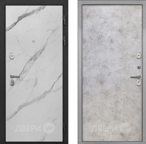 Входная металлическая Дверь Интекрон (INTECRON) Гектор Мрамор Арктик Гладкая Мрамор светлый в Ногинск