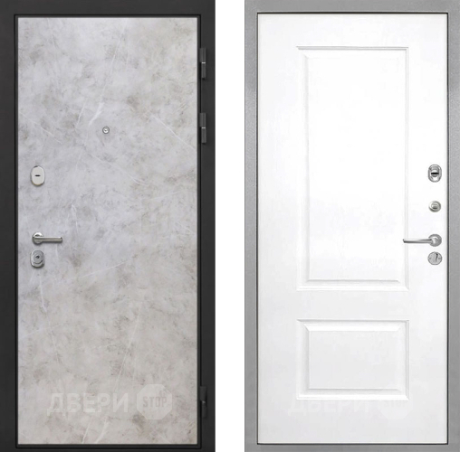 Входная металлическая Дверь Интекрон (INTECRON) Гектор Мрамор Светлый Альба Роял Вуд белый в Ногинск