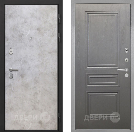 Входная металлическая Дверь Интекрон (INTECRON) Гектор Мрамор Светлый ФЛ-243 Графит вуд дуб в Ногинск