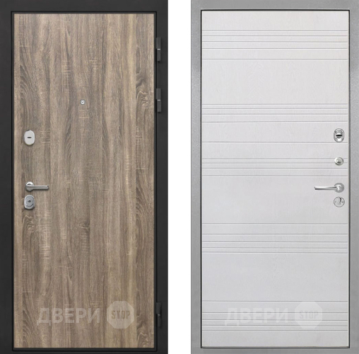 Входная металлическая Дверь Интекрон (INTECRON) Гектор Дуб Турин ФЛ-316 Белый ясень в Ногинск