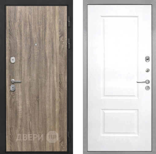 Входная металлическая Дверь Интекрон (INTECRON) Гектор Дуб Турин Альба Роял Вуд белый в Ногинск