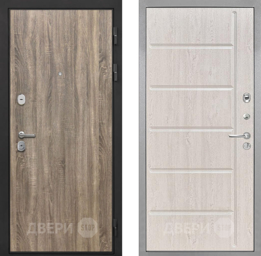 Входная металлическая Дверь Интекрон (INTECRON) Гектор Дуб Турин ФЛ-102 Сосна белая в Ногинск