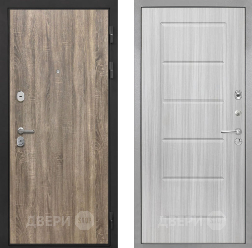 Входная металлическая Дверь Интекрон (INTECRON) Гектор Дуб Турин ФЛ-39 Сандал белый в Ногинск