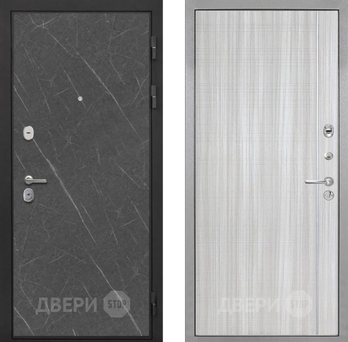 Входная металлическая Дверь Интекрон (INTECRON) Гектор Гранит Лава Оникс В-07 с молдингом Сандал белый в Ногинск