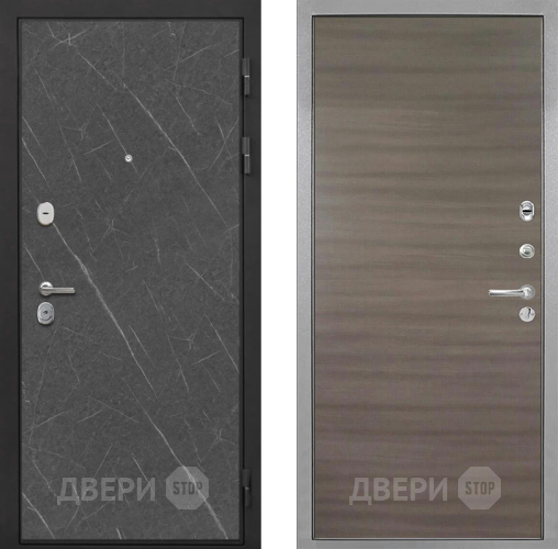 Входная металлическая Дверь Интекрон (INTECRON) Гектор Гранит Лава Оникс Гладкая Дуб тоскано поперечный в Ногинск