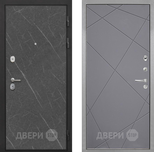 Входная металлическая Дверь Интекрон (INTECRON) Гектор Гранит Лава Оникс Лучи-М Графит софт в Ногинск