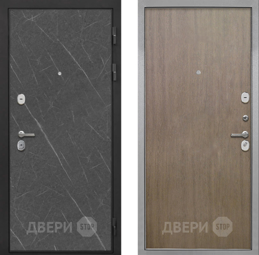 Входная металлическая Дверь Интекрон (INTECRON) Гектор Гранит Лава Оникс Гладкая шпон Венге коричневый в Ногинск
