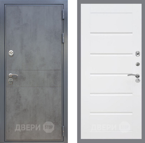 Входная металлическая Дверь Рекс (REX) ФЛ-290 Сити Белый ясень в Ногинск