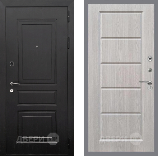 Входная металлическая Дверь Рекс (REX) 6 Венге FL-39 Беленый дуб в Ногинск