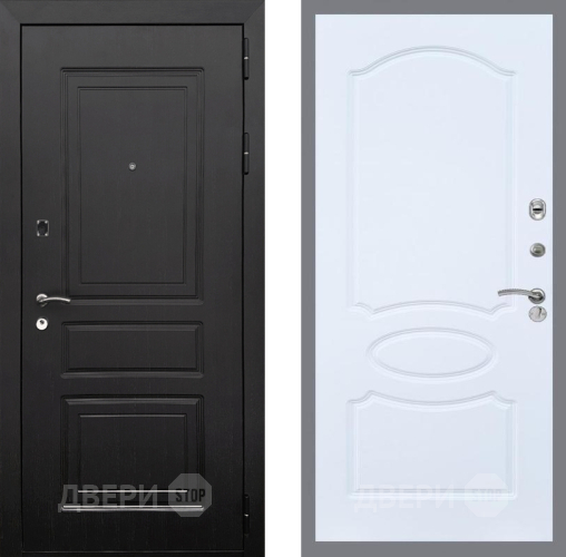 Входная металлическая Дверь Рекс (REX) 6 Венге FL-128 Силк Сноу в Ногинск