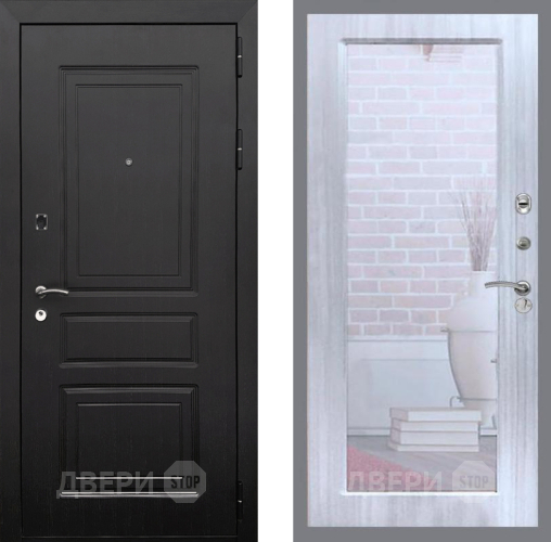 Входная металлическая Дверь Рекс (REX) 6 Венге Зеркало Пастораль Сандал белый в Ногинск