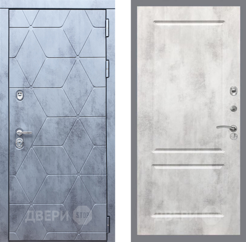 Входная металлическая Дверь Рекс (REX) 28 FL-117 Бетон светлый в Ногинск