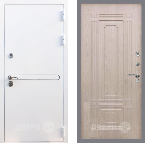Входная металлическая Дверь Рекс (REX) 27 FL-2 Беленый дуб в Ногинск