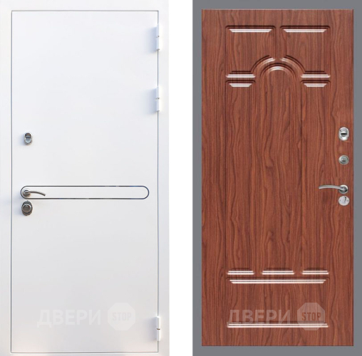 Входная металлическая Дверь Рекс (REX) 27 FL-58 орех тисненый в Ногинск