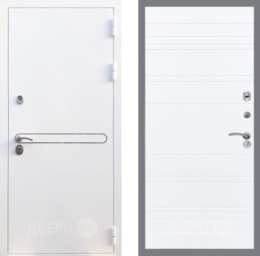 Входная металлическая Дверь Рекс (REX) 27 Line Силк Сноу в Ногинск