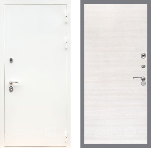 Входная металлическая Дверь Рекс (REX) 5 Белая Шагрень GL Акация в Ногинск