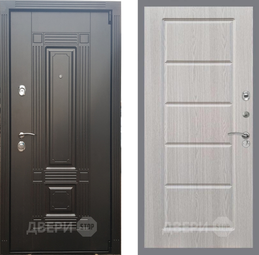 Входная металлическая Дверь Рекс (REX) 9 FL-39 Беленый дуб в Ногинск