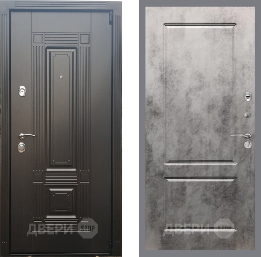 Входная металлическая Дверь Рекс (REX) 9 FL-117 Бетон темный в Ногинск