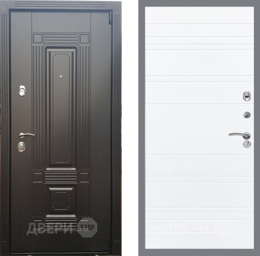 Входная металлическая Дверь Рекс (REX) 9 Line Силк Сноу в Ногинск