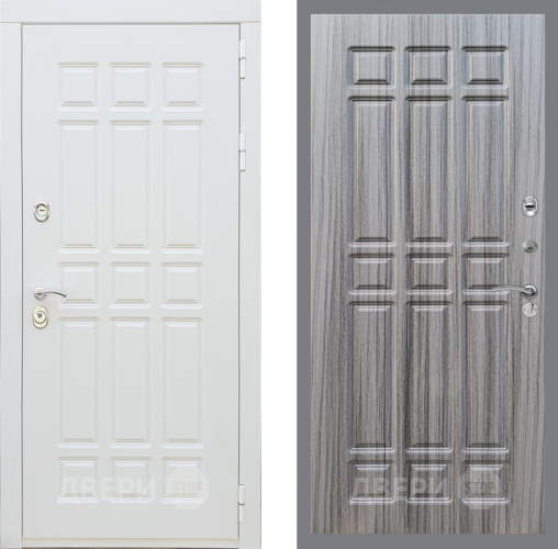 Входная металлическая Дверь Рекс (REX) 8 Силк Сноу FL-33 Сандал грей в Ногинск