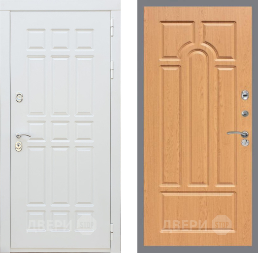 Входная металлическая Дверь Рекс (REX) 8 Силк Сноу FL-58 Дуб в Ногинск