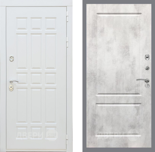 Дверь Рекс (REX) 8 Силк Сноу FL-117 Бетон светлый в Ногинск