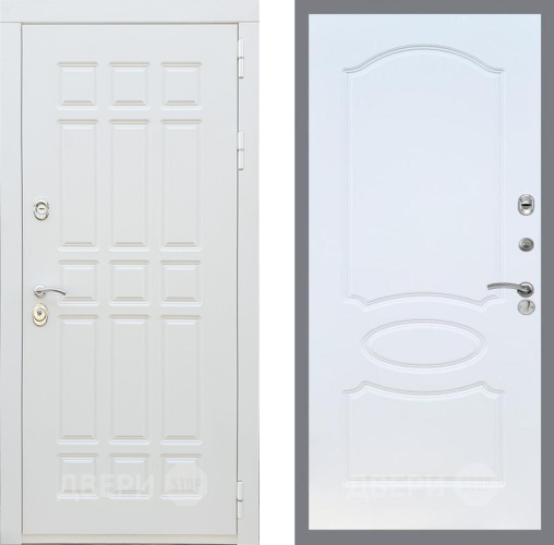 Дверь Рекс (REX) 8 Силк Сноу FL-128 Белый ясень в Ногинск