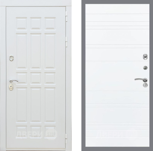 Входная металлическая Дверь Рекс (REX) 8 Силк Сноу Line Силк Сноу в Ногинск