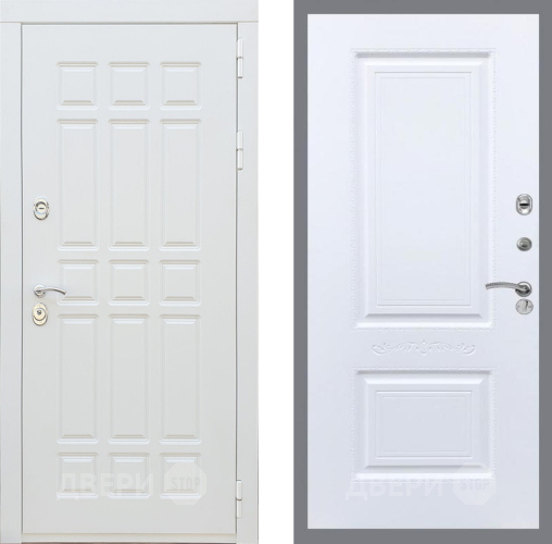 Входная металлическая Дверь Рекс (REX) 8 Силк Сноу Смальта Силк Сноу в Ногинск