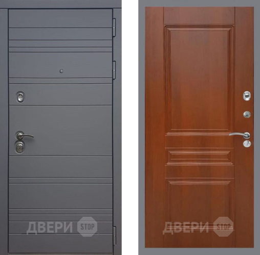 Входная металлическая Дверь Рекс (REX) 14 силк титан FL-243 Итальянский орех в Ногинск