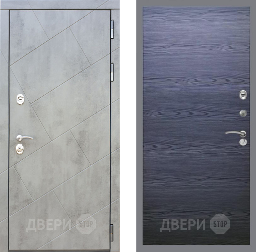 Входная металлическая Дверь Рекс (REX) 22 GL Дуб тангенальный черный в Ногинск