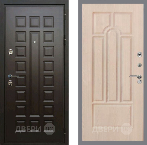 Входная металлическая Дверь Рекс (REX) Премиум 3к FL-58 Беленый дуб в Ногинск