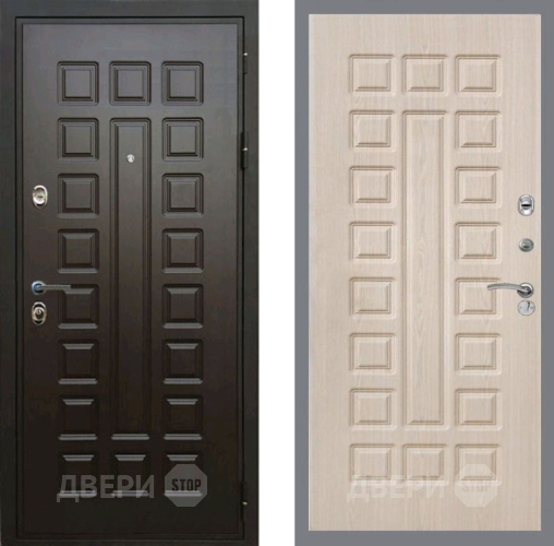 Входная металлическая Дверь Рекс (REX) Премиум 3к FL-183 Беленый дуб в Ногинск