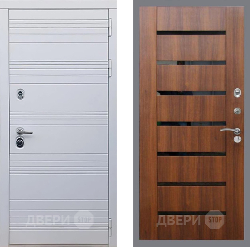 Дверь Рекс (REX) 14 Силк Сноу СБ-14 стекло черное Орех бренди в Ногинск