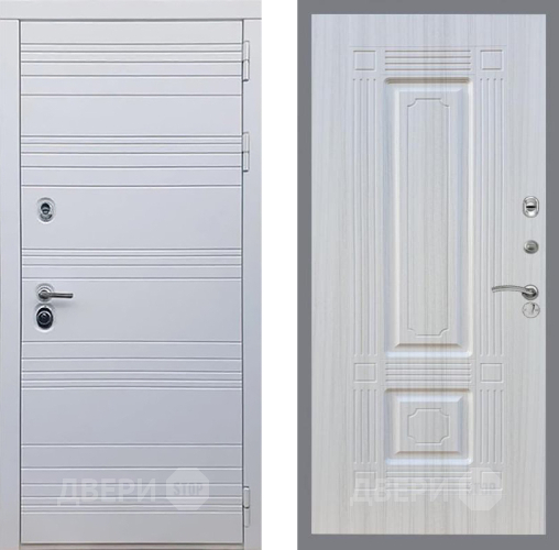Входная металлическая Дверь Рекс (REX) 14 Силк Сноу FL-2 Сандал белый в Ногинск