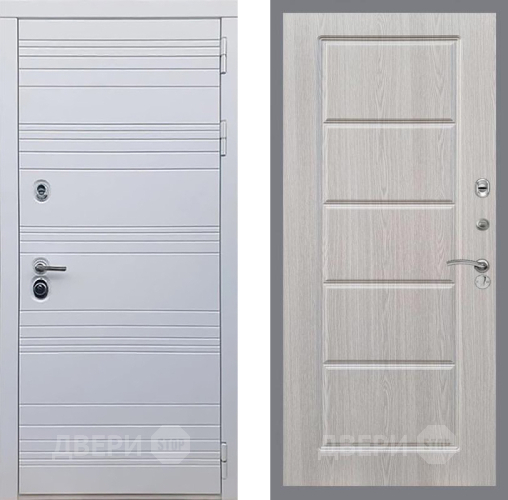 Входная металлическая Дверь Рекс (REX) 14 Силк Сноу FL-39 Беленый дуб в Ногинск