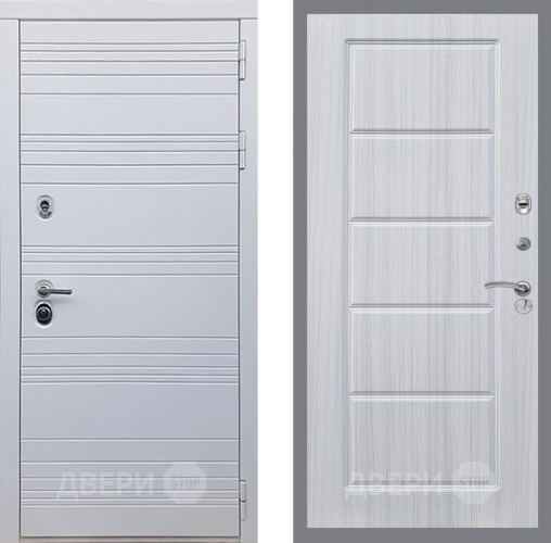 Входная металлическая Дверь Рекс (REX) 14 Силк Сноу FL-39 Сандал белый в Ногинск