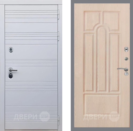Входная металлическая Дверь Рекс (REX) 14 Силк Сноу FL-58 Беленый дуб в Ногинск