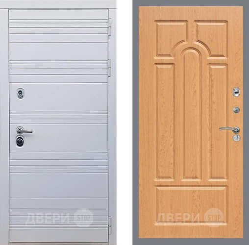 Входная металлическая Дверь Рекс (REX) 14 Силк Сноу FL-58 Дуб в Ногинск