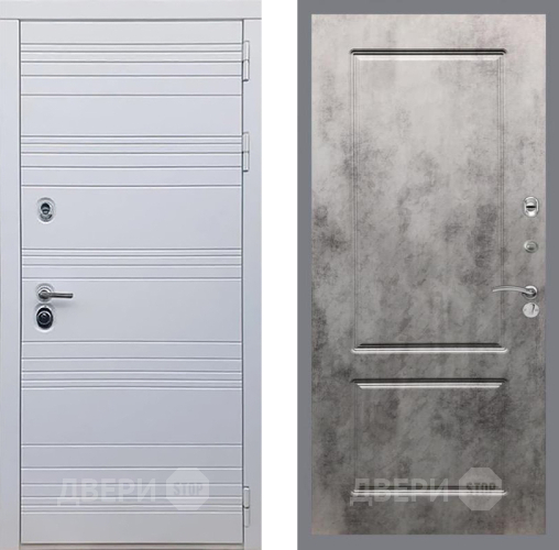 Входная металлическая Дверь Рекс (REX) 14 Силк Сноу FL-117 Бетон темный в Ногинск