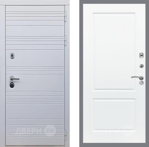 Входная металлическая Дверь Рекс (REX) 14 Силк Сноу FL-117 Силк Сноу в Ногинск