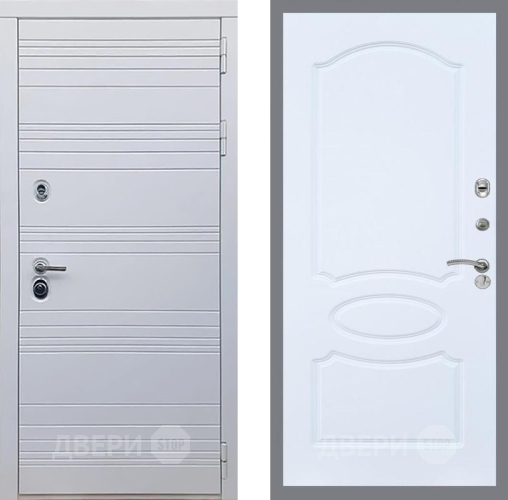 Входная металлическая Дверь Рекс (REX) 14 Силк Сноу FL-128 Силк Сноу в Ногинск