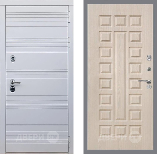 Входная металлическая Дверь Рекс (REX) 14 Силк Сноу FL-183 Беленый дуб в Ногинск