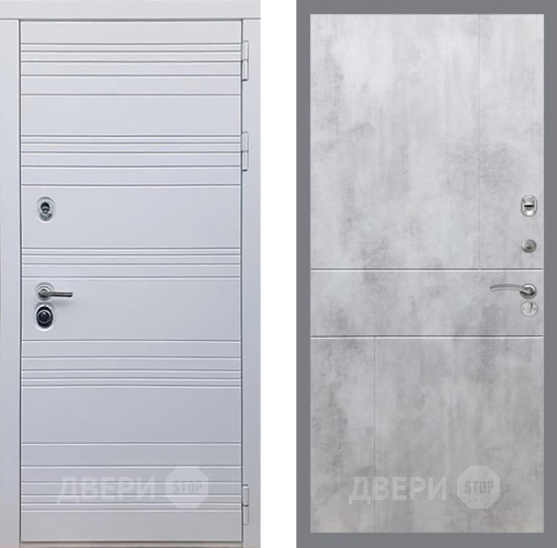 Дверь Рекс (REX) 14 Силк Сноу FL-290 Бетон светлый в Ногинск