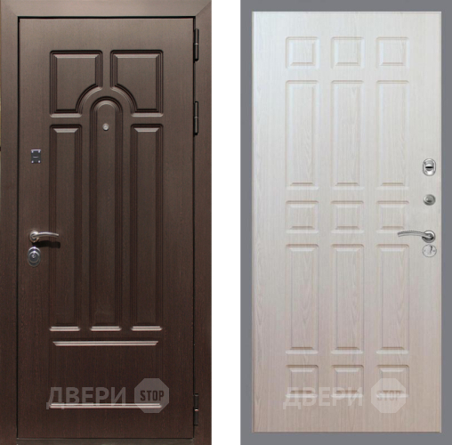 Входная металлическая Дверь Рекс (REX) Эврика FL-33 Беленый дуб в Ногинск