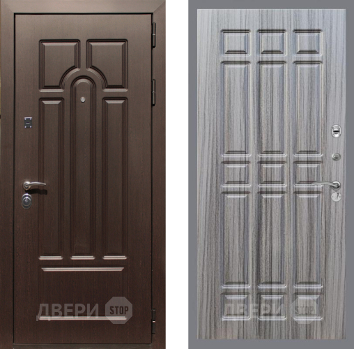 Входная металлическая Дверь Рекс (REX) Эврика FL-33 Сандал грей в Ногинск