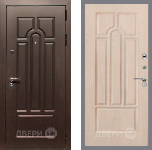 Входная металлическая Дверь Рекс (REX) Эврика FL-58 Беленый дуб в Ногинск