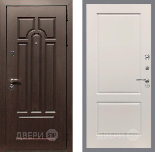 Входная металлическая Дверь Рекс (REX) Эврика FL-117 Шампань в Ногинск