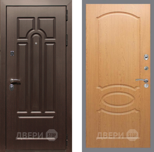 Дверь Рекс (REX) Эврика FL-128 Дуб в Ногинск