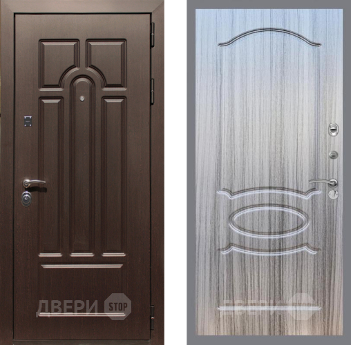 Дверь Рекс (REX) Эврика FL-128 Сандал грей в Ногинск